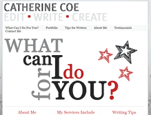 Tablet Screenshot of catherine-coe.com